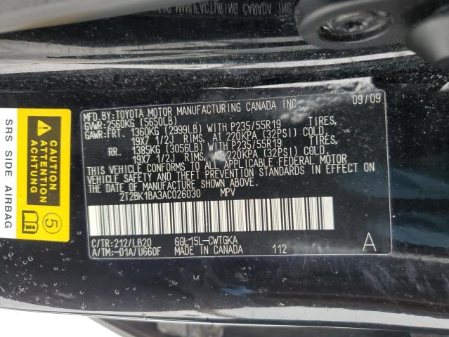 Photo 12 VIN: 2T2BK1BA3AC026030 - LEXUS RX350 