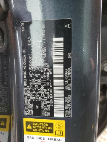 Photo 12 VIN: 2T2BK1BA3AC031292 - LEXUS RX 350 