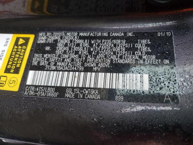 Photo 12 VIN: 2T2BK1BA3AC044799 - LEXUS RX 350 