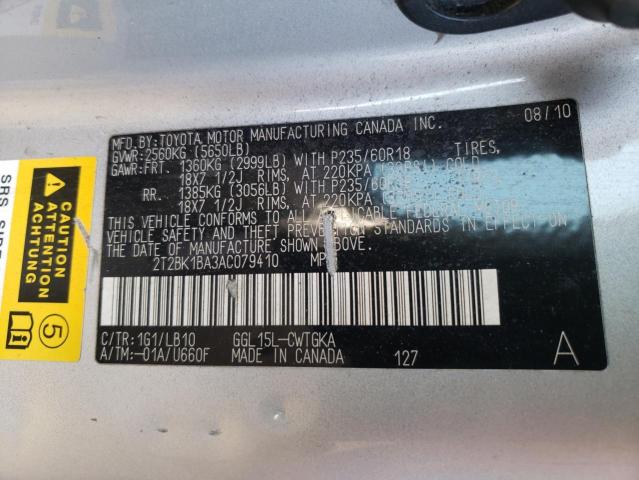 Photo 9 VIN: 2T2BK1BA3AC079410 - LEXUS RX 350 