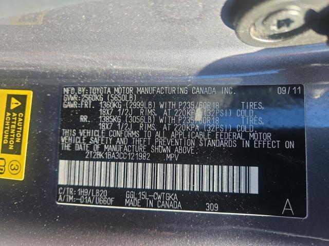 Photo 9 VIN: 2T2BK1BA3CC121982 - LEXUS RX 350 