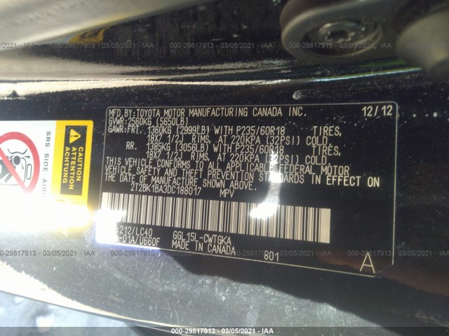 Photo 8 VIN: 2T2BK1BA3DC188017 - LEXUS RX 350 