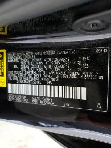 Photo 12 VIN: 2T2BK1BA3EC229165 - LEXUS RX 350 BAS 