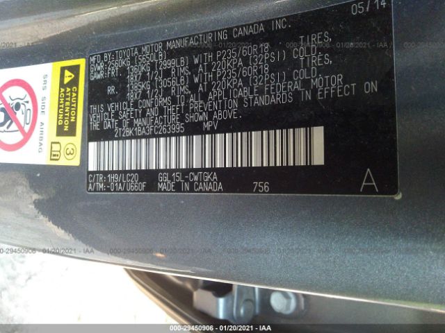 Photo 8 VIN: 2T2BK1BA3FC263995 - LEXUS RX 350 