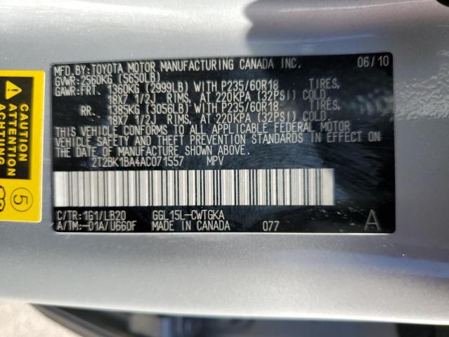 Photo 12 VIN: 2T2BK1BA4AC071557 - LEXUS RX 350 