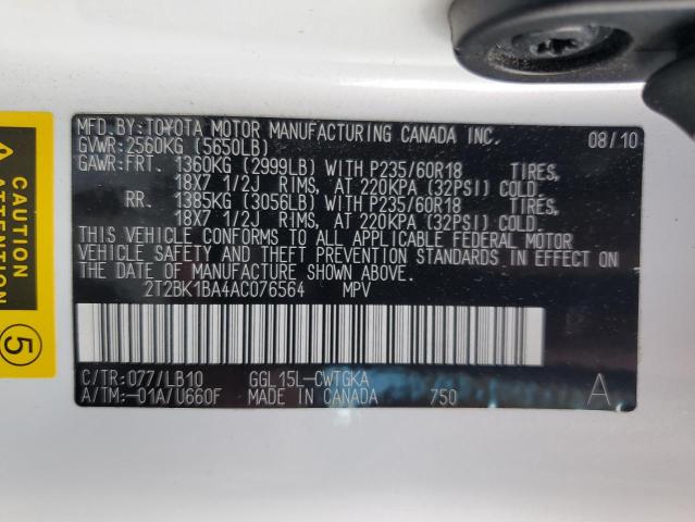 Photo 11 VIN: 2T2BK1BA4AC076564 - LEXUS RX 350 