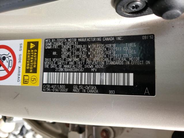 Photo 13 VIN: 2T2BK1BA4BC084567 - LEXUS RX350 