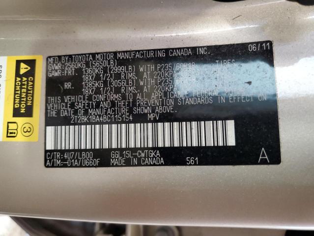 Photo 11 VIN: 2T2BK1BA4BC115154 - LEXUS RX 350 