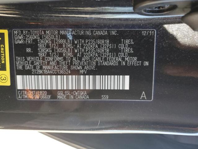 Photo 12 VIN: 2T2BK1BA4CC136524 - LEXUS RX350 