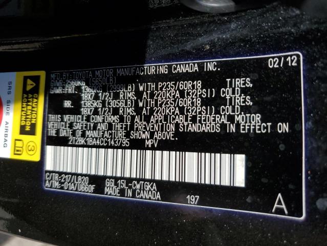 Photo 9 VIN: 2T2BK1BA4CC143795 - LEXUS RX 350 