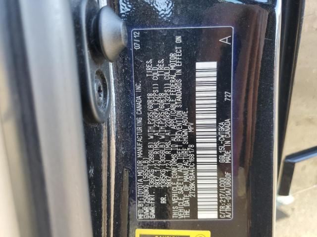 Photo 12 VIN: 2T2BK1BA4DC168178 - LEXUS RX 350 BAS 