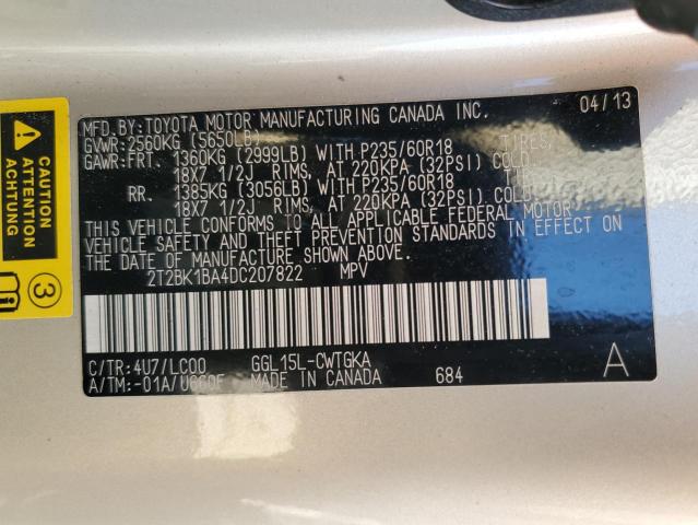 Photo 12 VIN: 2T2BK1BA4DC207822 - LEXUS RX350 