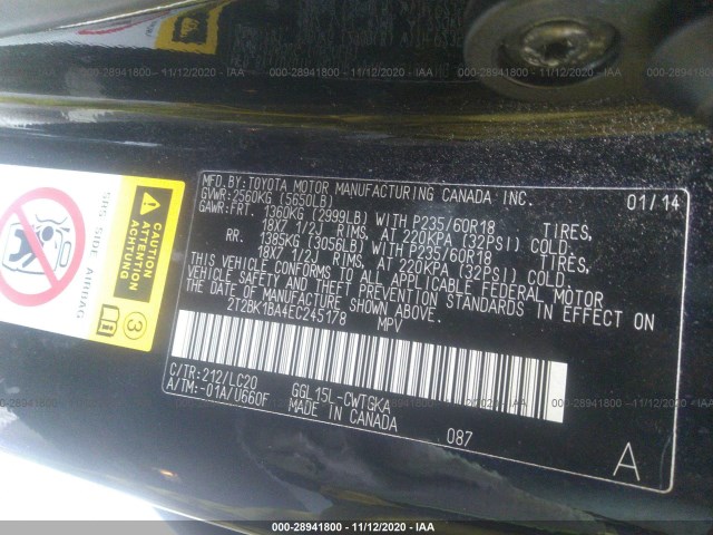 Photo 8 VIN: 2T2BK1BA4EC245178 - LEXUS RX 350 