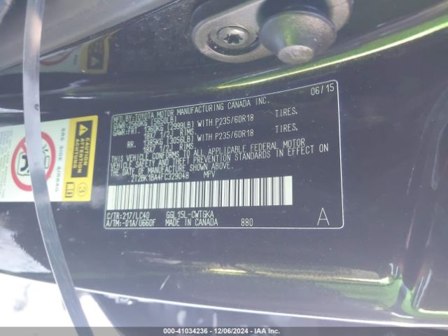 Photo 8 VIN: 2T2BK1BA4FC329048 - LEXUS RX 