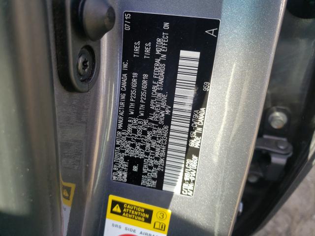 Photo 9 VIN: 2T2BK1BA4FC334606 - LEXUS RX 350 BAS 