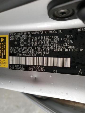 Photo 12 VIN: 2T2BK1BA5AC020830 - LEXUS RX350 