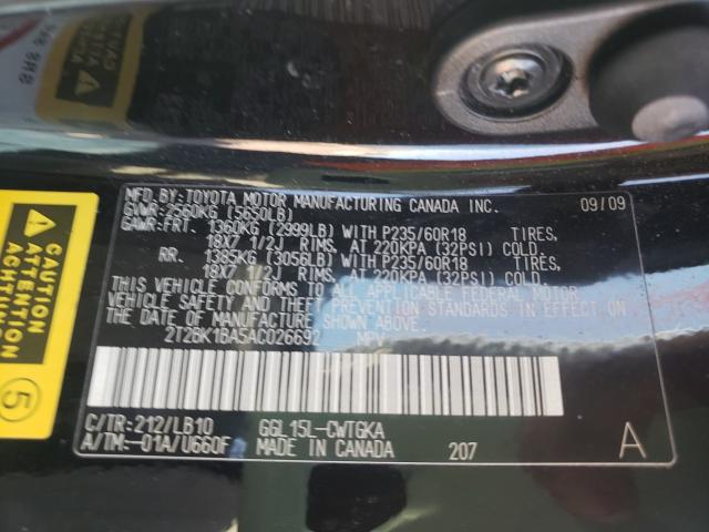 Photo 9 VIN: 2T2BK1BA5AC026692 - LEXUS RX 350 