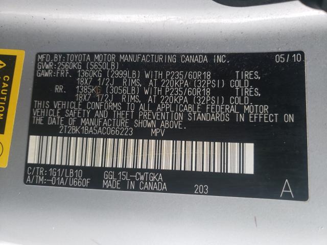 Photo 9 VIN: 2T2BK1BA5AC066223 - LEXUS RX 350 