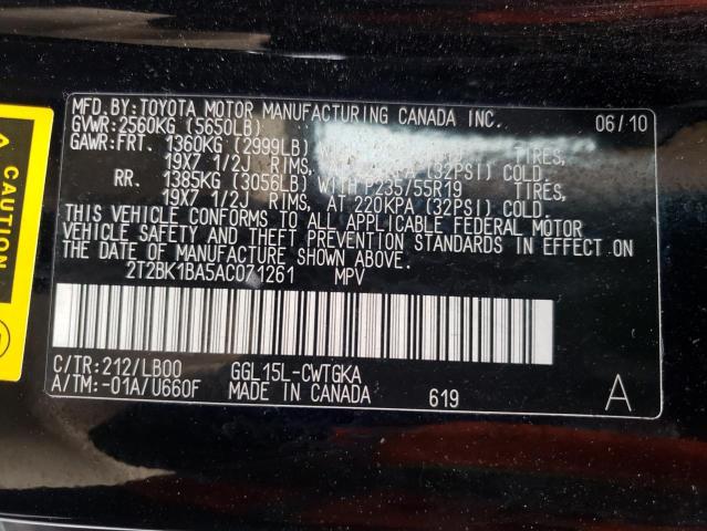 Photo 11 VIN: 2T2BK1BA5AC071261 - LEXUS RX350 