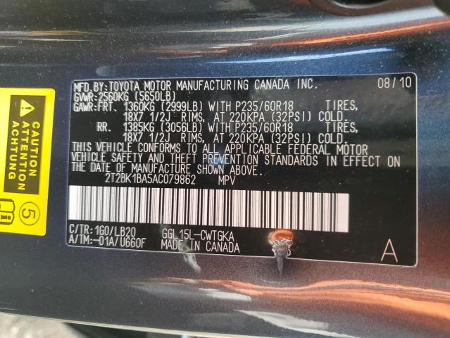 Photo 12 VIN: 2T2BK1BA5AC079862 - LEXUS RX 350 