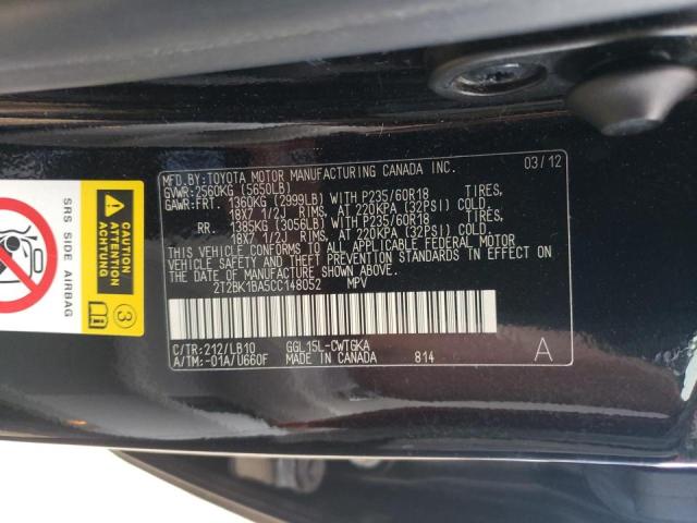 Photo 9 VIN: 2T2BK1BA5CC148052 - LEXUS RX 350 