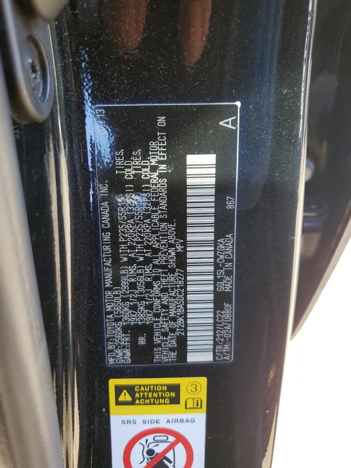 Photo 11 VIN: 2T2BK1BA5DC218277 - LEXUS RX 