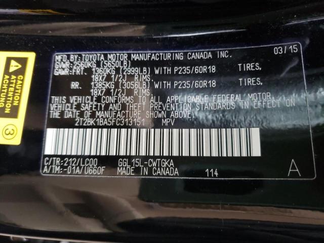 Photo 9 VIN: 2T2BK1BA5FC313151 - LEXUS RX 350 BAS 