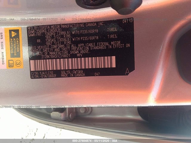 Photo 8 VIN: 2T2BK1BA5FC318821 - LEXUS RX 350 