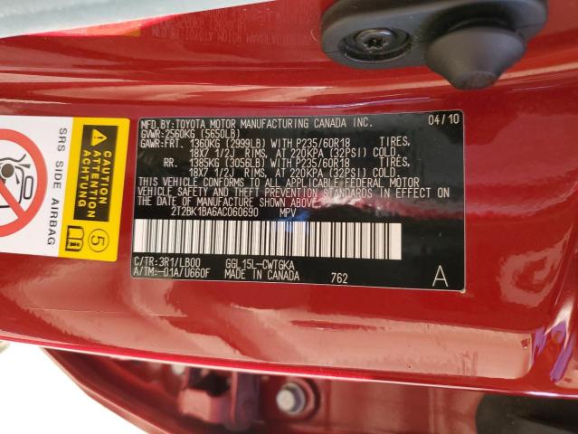 Photo 12 VIN: 2T2BK1BA6AC060690 - LEXUS RX350 