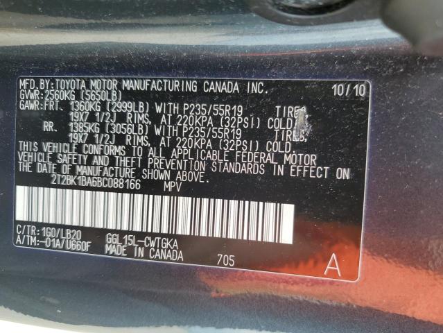 Photo 12 VIN: 2T2BK1BA6BC088166 - LEXUS RX 350 