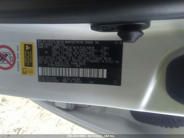 Photo 8 VIN: 2T2BK1BA6BC094923 - LEXUS RX 350 