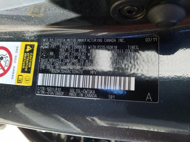 Photo 9 VIN: 2T2BK1BA6BC109470 - LEXUS RX 350 