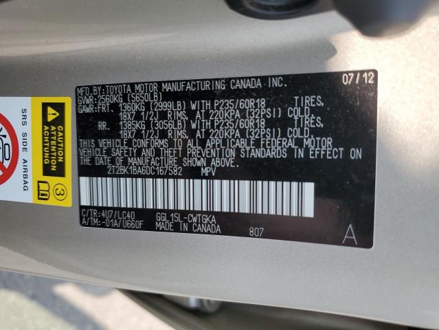 Photo 11 VIN: 2T2BK1BA6DC167582 - LEXUS RX 350 BAS 