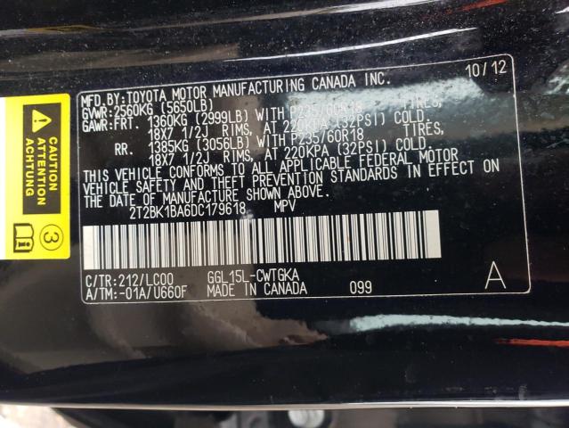 Photo 12 VIN: 2T2BK1BA6DC179618 - LEXUS RX 350 BAS 