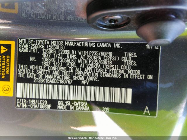 Photo 8 VIN: 2T2BK1BA6DC180767 - LEXUS RX 350 