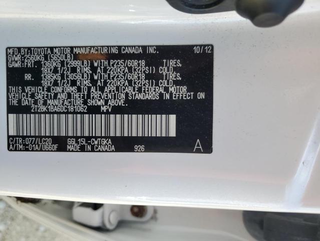 Photo 13 VIN: 2T2BK1BA6DC181062 - LEXUS RX 350 BAS 