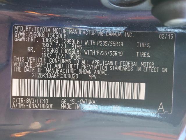 Photo 13 VIN: 2T2BK1BA6FC309030 - LEXUS RX 350 BAS 