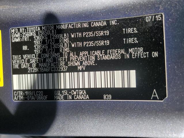 Photo 12 VIN: 2T2BK1BA6FC332937 - LEXUS RX 350 BAS 