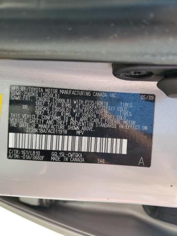 Photo 11 VIN: 2T2BK1BA7AC011918 - LEXUS RX350 