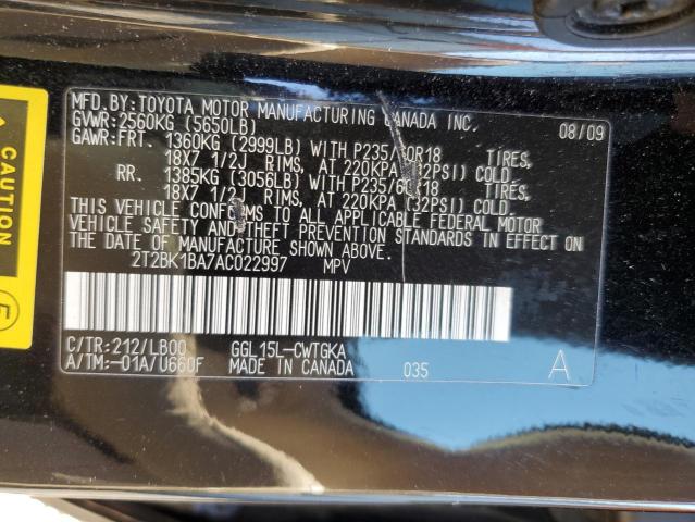 Photo 12 VIN: 2T2BK1BA7AC022997 - LEXUS RX 350 