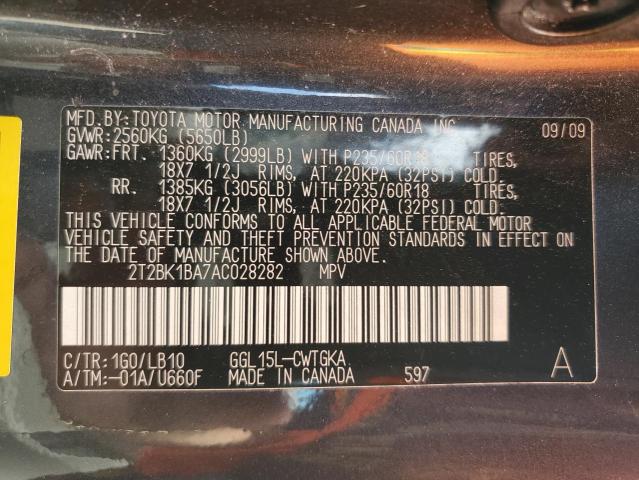 Photo 12 VIN: 2T2BK1BA7AC028282 - LEXUS RX350 