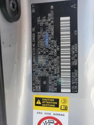 Photo 9 VIN: 2T2BK1BA8BC120728 - LEXUS RX 350 