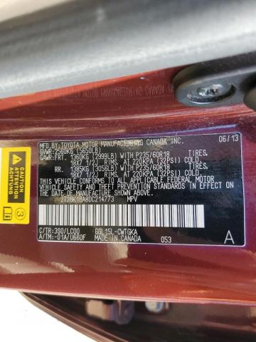 Photo 9 VIN: 2T2BK1BA8DC214773 - LEXUS RX 350 BAS 