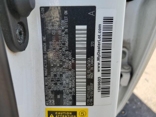 Photo 12 VIN: 2T2BK1BA9AC013217 - LEXUS RX 350 