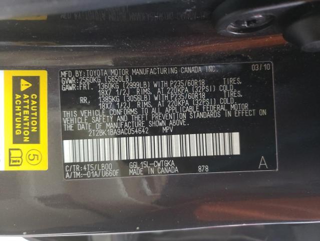 Photo 12 VIN: 2T2BK1BA9AC054642 - LEXUS RX 350 