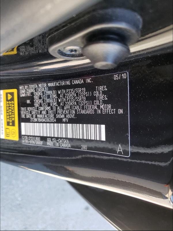 Photo 9 VIN: 2T2BK1BA9AC062854 - LEXUS RX 350 