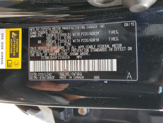 Photo 12 VIN: 2T2BK1BA9FC336058 - LEXUS RX 350 BAS 