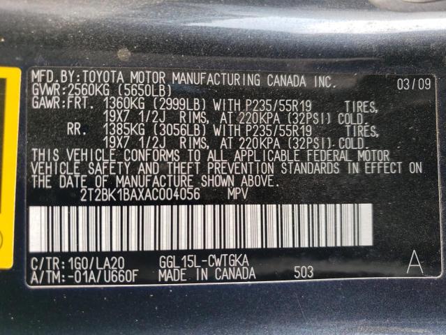 Photo 13 VIN: 2T2BK1BAXAC004056 - LEXUS RX350 