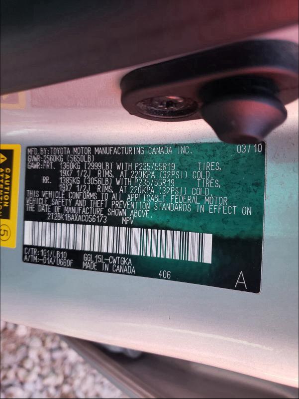 Photo 9 VIN: 2T2BK1BAXAC056173 - LEXUS RX 350 