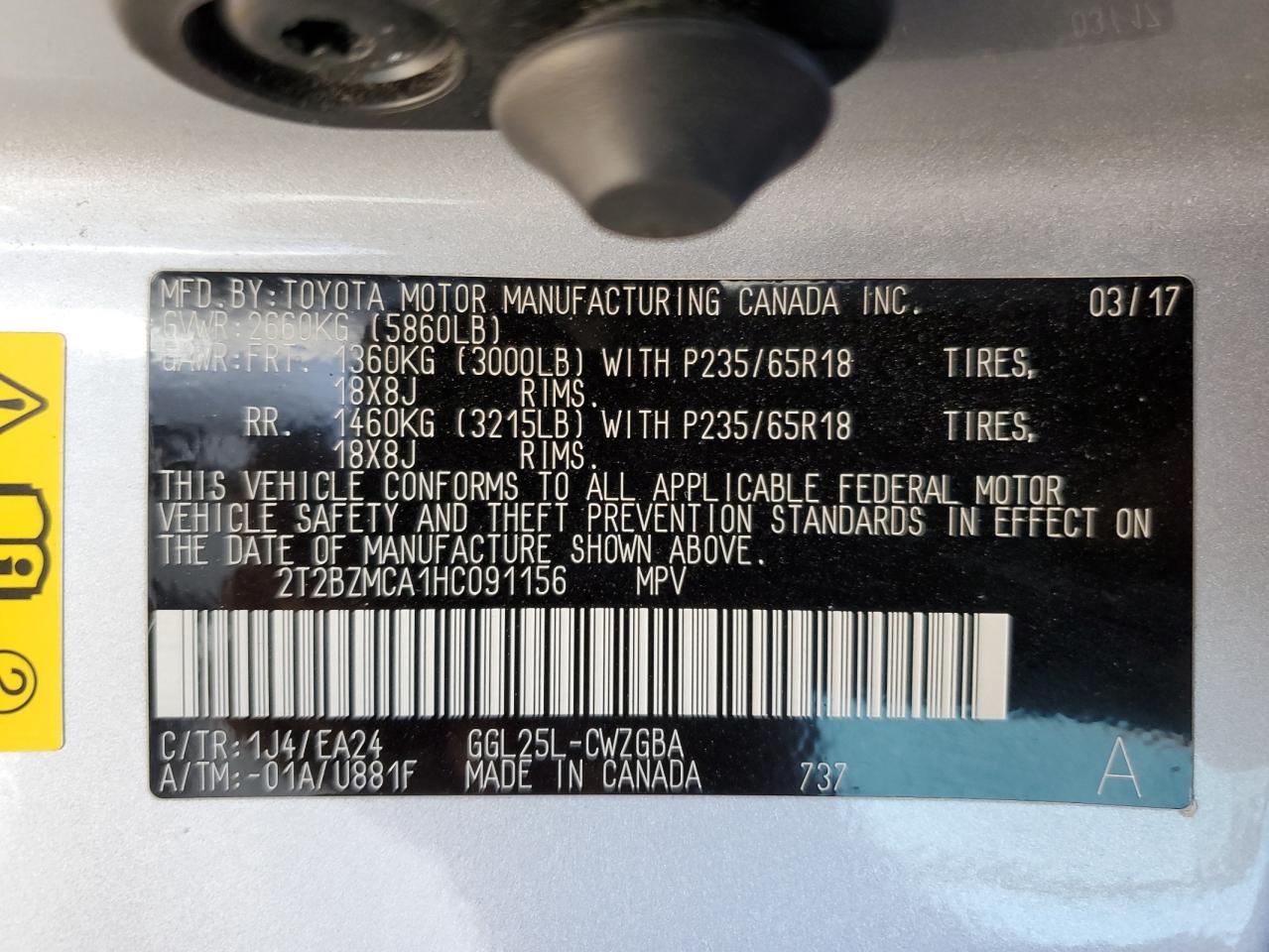 Photo 12 VIN: 2T2BZMCA1HC091156 - LEXUS RX 